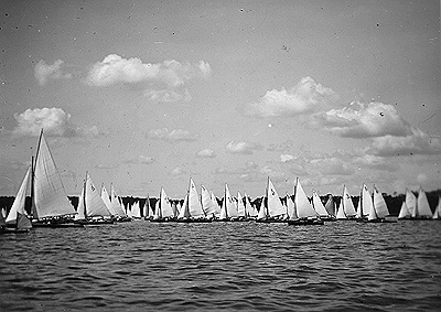 Regatta auf dem Templiner See 1928